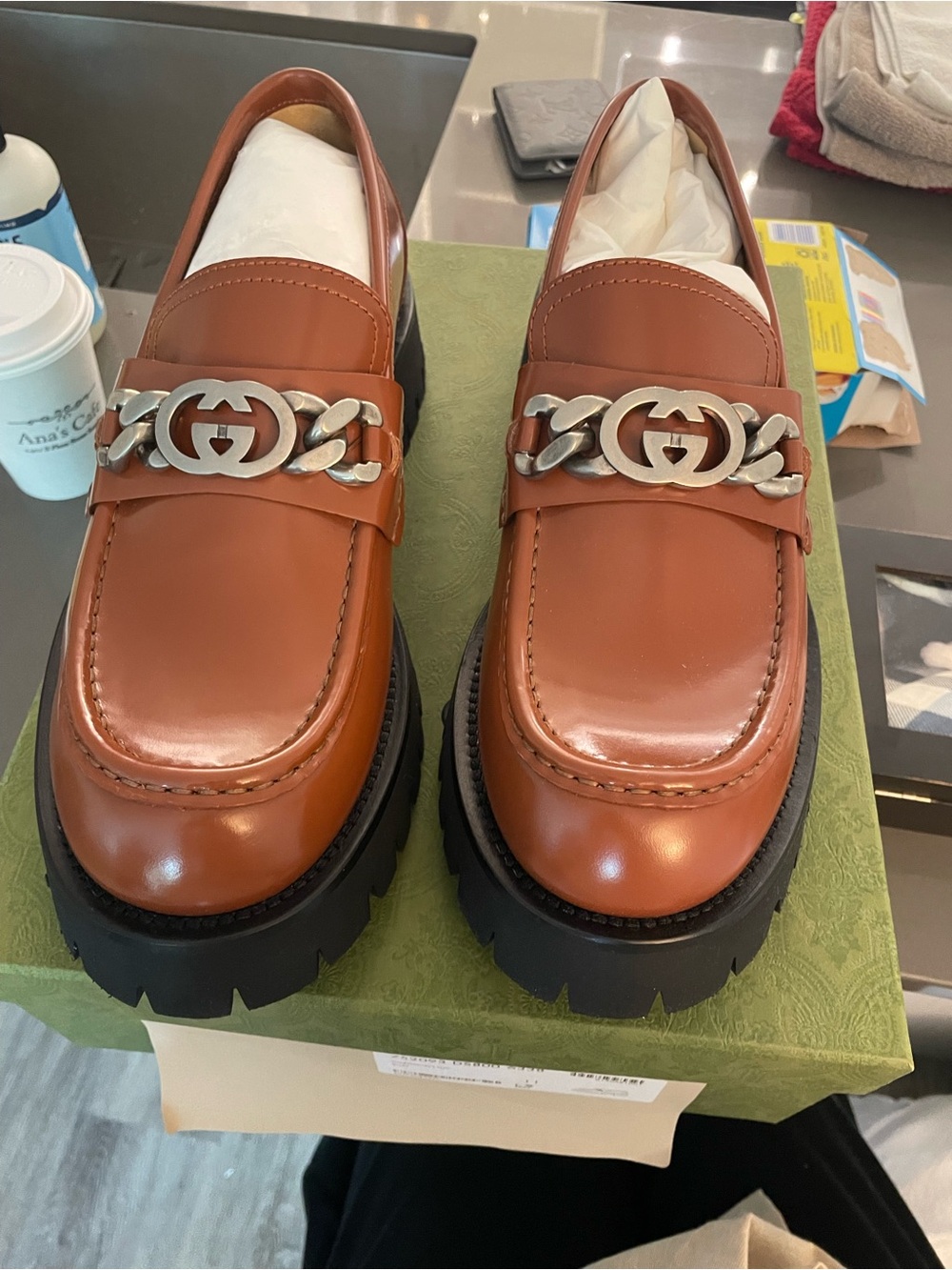 Gucci Cordovan Lux in Rust